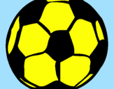Disegno Pallone da calcio pitturato su TOMMASO