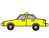 Disegno Taxi pitturato su LORENZO