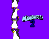 Disegno Madagascar 2 Pinguino pitturato su Veronica