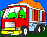 Disegno Camion da carico  pitturato su luigi