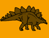 Disegno Stegosaurus  pitturato su nicolasmoreno