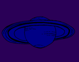 Disegno Saturno pitturato su beatrice4