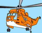Disegno Elicottero di salvataggio  pitturato su NICHOLAS