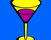Disegno Cocktail pitturato su lola