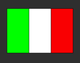 Disegno Italia pitturato su tessa