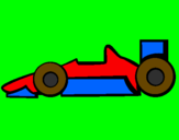 Disegno Formula 1 pitturato su calogero