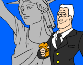 Disegno Stati Uniti d'America pitturato su antolas2002