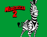Disegno Madagascar 2 Marty pitturato su giuseppe