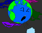 Disegno Terra malata  pitturato su Nuestro Mundo