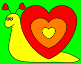Disegno Lumachina cuore  pitturato su antolas2002