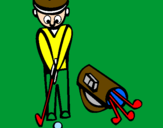 Disegno Golf II pitturato su giuseppe