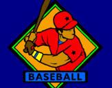 Disegno Logotipo baseball  pitturato su francesco 