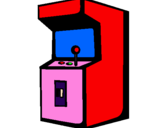 Disegno Videogioco arcade pitturato su efigenia