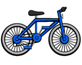 Disegno Bicicletta pitturato su max