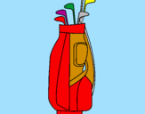 Disegno Bastoni da golf pitturato su lorenzo 2004