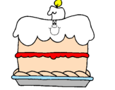 Disegno Torta di compleanno  pitturato su denise 05
