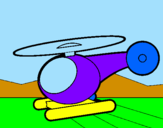 Disegno Piccolo elicottero pitturato su jonathan