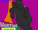 Disegno Horton pitturato su beatrice