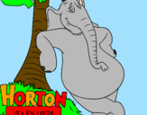 Disegno Horton pitturato su francesca