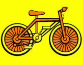 Disegno Bicicletta pitturato su Bicicletta