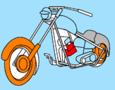 Disegno Motocicletta pitturato su ANDREA