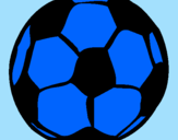Disegno Pallone da calcio pitturato su ANNA -Z.