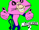 Disegno Madagascar 2 Alex pitturato su manuela aprea