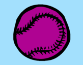 Disegno Palla da baseball  pitturato su maria jose