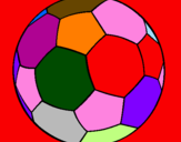 Disegno Pallone da calcio II pitturato su jkjji8u8iuiuu