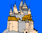 Disegno Castello medievale  pitturato su fede e baby 2010
