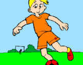 Disegno Giocare a calcio pitturato su GIOVANNI PINNA