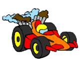 Disegno Auto di Formula 1  pitturato su CHIARA      CAMPOSANO