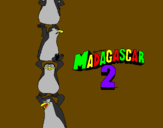 Disegno Madagascar 2 Pinguino pitturato su ISAAC JAIR C.S 