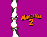 Disegno Madagascar 2 Pinguino pitturato su  matteo