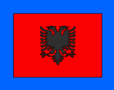 Disegno Albania pitturato su alice vlashaj