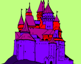 Disegno Castello medievale  pitturato su SOFIA