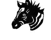 Disegno Zebra II pitturato su alessandro