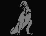 Disegno Tyrannosaurus Rex pitturato su federico
