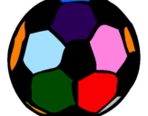 Disegno Pallone da calcio pitturato su OK