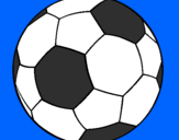 Disegno Pallone da calcio II pitturato su ray