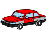 Disegno Automobile classico  pitturato su antonio