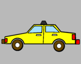 Disegno Taxi pitturato su tecla