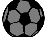 Disegno Pallone da calcio pitturato su Giada LPN