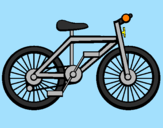 Disegno Bicicletta pitturato su LEONARDO