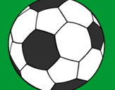 Disegno Pallone da calcio II pitturato su clipto