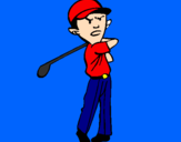 Disegno Golf pitturato su Davide