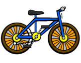 Disegno Bicicletta pitturato su irene