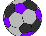 Disegno Pallone da calcio II pitturato su tommaso