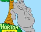 Disegno Horton pitturato su Bau