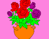 Disegno Vaso di fiori pitturato su Brenda song